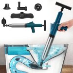 D�boucheur wc 5 - en - 1 � air comprim� ventouse haute pression pour toilette / lavabo / baignoire anti ...
