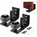 Debuns - 2 pi�ces multifonctionnel guide de plancher bas de porte de grange rouleau r�glable guide au ...