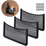 Debuns - 3 pcs filet rangement pour voiture 40 20 cm sac pocket organizer de voiture pour ustensiles ...