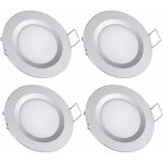 Debuns - 4 x spot led encastrable 12v trou 58 - 65mm 3w 6400k plafonnier encastr pour camping - car ...