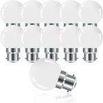 Debuns - ampoule led � ba�onnette b22 3w, ampoule mini globe golfball b22 g45, blanc chaud 3000k, 280lm, ...