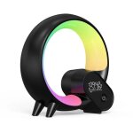 Debuns - lampe de table led intelligente, lampe ambiance avec haut - parleur bluetooth, reveil lumineux ...