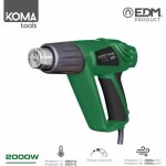 D�capeur electrique 2000w 26, 5x20, 6cm koma tools