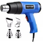 D�capeur thermique 2000w, pistolet � air chaud � chauffage rapide avec 4 accessoires - 600�c 2 niveaux ...