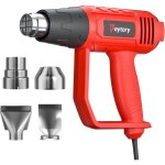 D�capeur thermique 2000w, pistolet air chaud temp�rature variable 60�c - 600�c, avec 2 d�bit d'air 4 ...