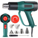 D�capeur thermique professionnel 2000w, pistolet � air chaud 60 - 600? temp�rature r�glable, 2 d�bit ...