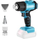 D�capeur thermique sans fil compatible avec makita 18v batterie, avec 3 buses, temp�rature jusqu'� 550�c, ...