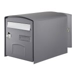 Decayeux - boite aux lettres double face dome gris ral 7015 ref 124788