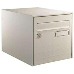 Decayeux - boite aux lettres steel box - double face - plerre ral 1013 - l 300 x h 290 x p 410 mm Decayeux - boite aux lettres steel box - double face - plerre ral 1013 - l 300 x h 290 x p 410 mm