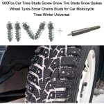 Decdeal - 500pcs vis pour pneus de voiture crampons pour pneus crampons pour neige pointes pour pneus ...