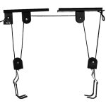 Decdeal - bicycle hoist garage storage bike lift pulley system with 60kg bearing overhead bike rack heavy ... Decdeal - bicycle hoist garage storage bike lift pulley system with 60kg bearing overhead bike rack heavy ...