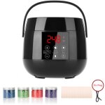 Decdeal - chauffe - cire, affichage led, contr�le intelligent de la temp�rature, nettoyeur de cheveux ...