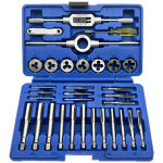 Decdeal - jeu de tarauds et fili�res hss, cl� m�trique coup�e m3 - m12, outil de filetage manuel en carbure ...