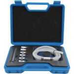 Decdeal kit de cl�s de purge de frein en m�tal et caoutchouc 7 - 12 mm, 6 adaptateurs, 1 tuyau de vidange ...