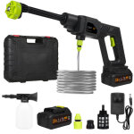 Decdeal - nettoyeur haute pression portable puissant 21v, pistolet de lavage de voiture avec 2 batteries ...