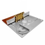 Decdeal - plaque d'insertion de table de routeur en alliage d'aluminium, planche � rabat pour fraisage ...