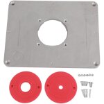 Decdeal plaque d'insertion de table de toupie portable pour bricolage, pour le travail du bois