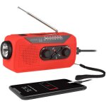 Decdeal - radio solaire � remontage radio solaire d'urgence aliment�e par manivelle avec batterie rechargeable ...