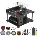 Decdeal - scie � table, mini scie de bureau, machine de d�coupe �lectrique, avec meule � lame de scie, ...