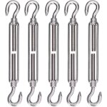 Decdeal - tenture de crochet et de corde m�tallique de 5pcs tenture 304 shade en acier inoxydable sail ...