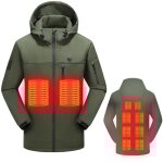 Decdeal - vestes chauffantes usb d'ext�rieur, manteau chauffant d'hiver, v�tements thermiques �lectriques ...