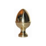 Deco fer forge - boule pour rampe en laiton h105 � 55 mm