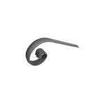 Crosse de main courante rainur�e - largeur 40mm �paisseur 12mm - fer forg� - � souder deco fer forge