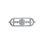 Frise motif floral pour appui de fentre ou garde - corps - hauteur 110mm largeur 310mm - aluminium - ...