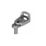 Deco fer forge - gond modulo r�glable (sans cache) haut ou bas - axe �12mm - inox - � visser