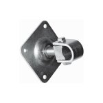 Deco fer forge - gond sur platine avec �crou r�glable pour axe 35mm - filetage m22 - acier zingu� - � ...