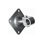 Deco fer forge - gond sur platine avec �crou r�glable pour axe 40mm - filetage m27 - acier zingu� - � ...