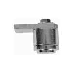 Deco fer forge - pivot haut r�glable, � bille - �45 platine longueur 75mm �paisseur 8mm - acier zingu� ...