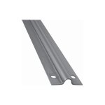 Rail pour portail coulissant  visser au sol - gorge ronde de 16mm - longueur de 3000mm, largeur de 56mm ...
