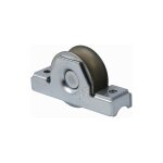 Deco fer forge - roue � encastrer pour portail coulissant - gorge ronde de 16mm - �50mm - jusqu'� 100kg ...