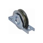 Deco fer forge - roue � encastrer pour portail coulissant - gorge ronde de 16mm - �80mm - jusqu'� 200kg ...