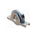 Deco fer forge - roue � encastrer pour portail coulissant - gorge triangulaire - �80mm - jusqu'� 200kg ...