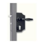 Deco fer forge - serrure portails pour tube de 40 a 60