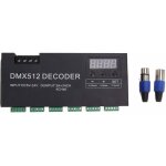 D�codeur dmx 24 canaux, affichage num�rique rgbw dmx512, pilote de gradation, contrleur led pour barre ...