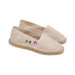 Espadrilles mixtes personnalisables avec broderie beige - beige