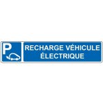 Panneau de signalisation pour parking  emplacement recharge vhicule electrique - 48 x 10 cm