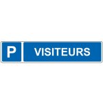 Panneau de signalisation pour parking  emplacement rserv aux visiteurs - 48 x 10 cm