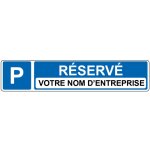 Panneau de signalisation pour parking  parking rserv  personnalisable - 48 x 10 cm