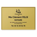 Decoho - plaque professionnelle personnalise en plexi avec logo pour expert comptable avec fixation ...