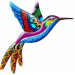D�coration murale en forme de colibri en m�tal - oiseau en fer forg� - d�coration murale � suspendre ...