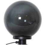 Decoration orby, lampe de chemin, piquet de terre, noir, boule, ext�rieur, e27, 34 cm - star trading