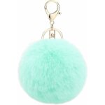 D�coration de porte - cl�s pendentif boule en fausse fourrure (vert) - fei yu