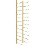 Dcoshop26 - casier range bouteilles tagre de rangement vin mural pour 36 bouteilles en fer dor dec024382 ...