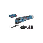 Dcoupeur - ponceur 12v gop 12v - 28 professional + 2 batteries 3 ah + chargeur + l - boxx - bosch - ...