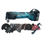 Makita ? d�coupeur - ponceur multifonction dtm51rmjx3 ? 18v avec 2 batteries 4ah ? syst�me de fixation ...