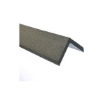 Dcoweb - finition latrale lame terrasse bois composite - brun - 220 cm
